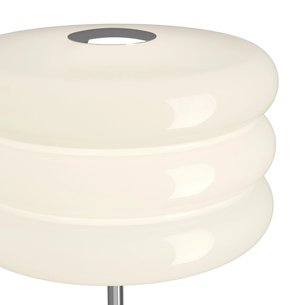 Lampadaire de conception Tortora chrome avec blanc Ø 30cm Eglo 9008606405619