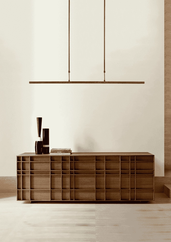 Lampe suspendue Iota 160cm marron rouille Masterlight 8718121217215