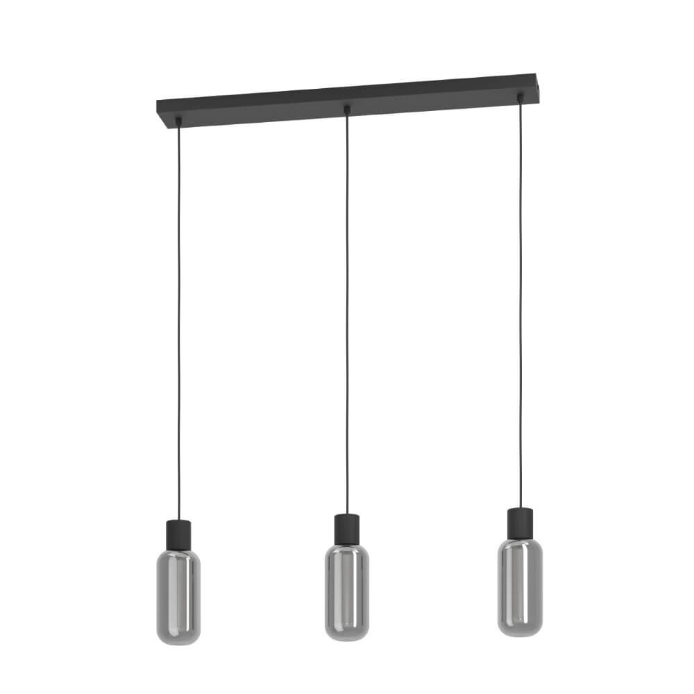 Lampe suspendue 3 lumières Majone noir Lampe suspendue 3 lumières Majone noir