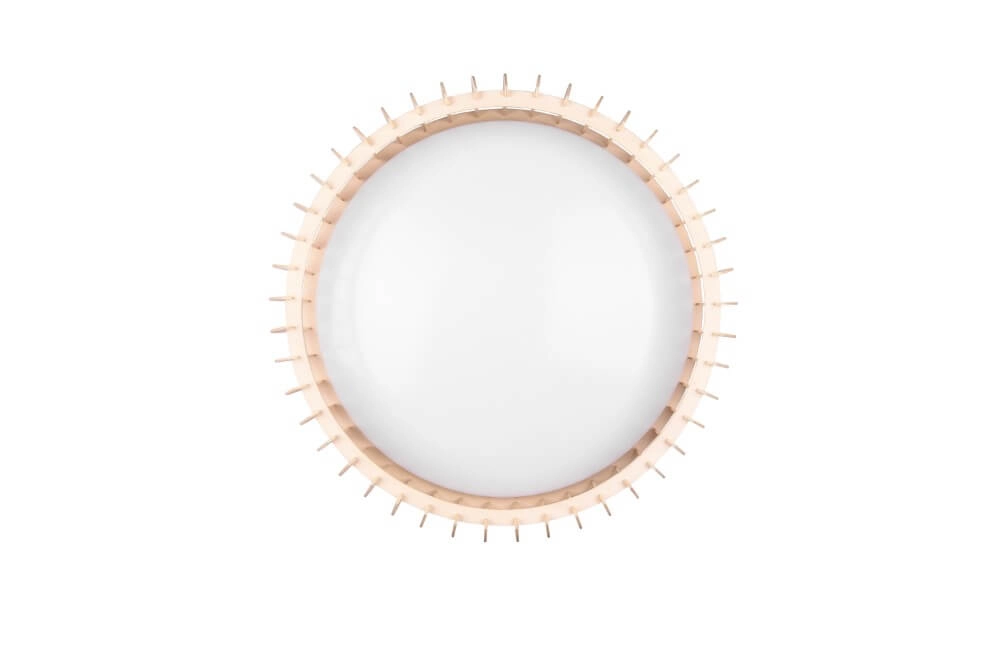 Plafonnier Monte 60cm bois marron Trio 4017807504613