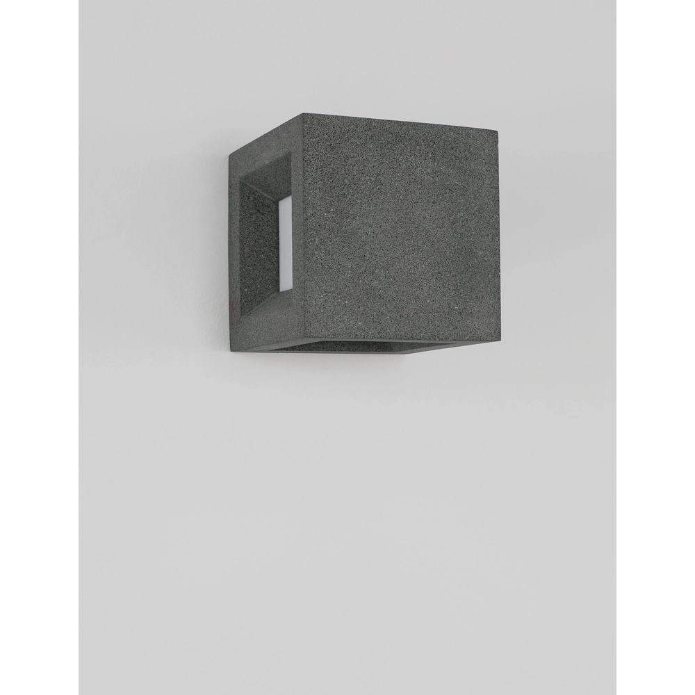 Applique murale carrée Castro noir Lyora 5212017426925