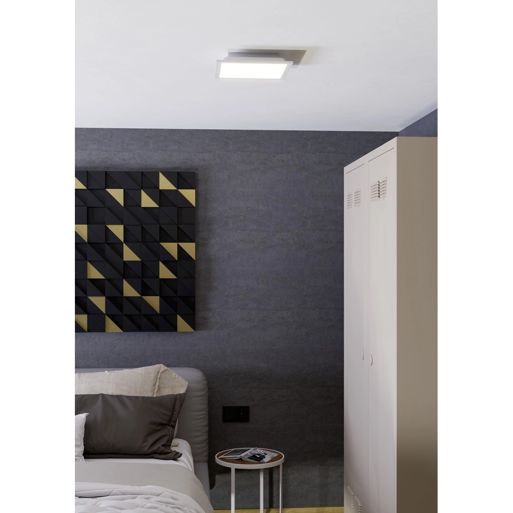 Plafonnier intelligent Moradillo-Z Carré blanc 29,5cm Eglo 9008606342167