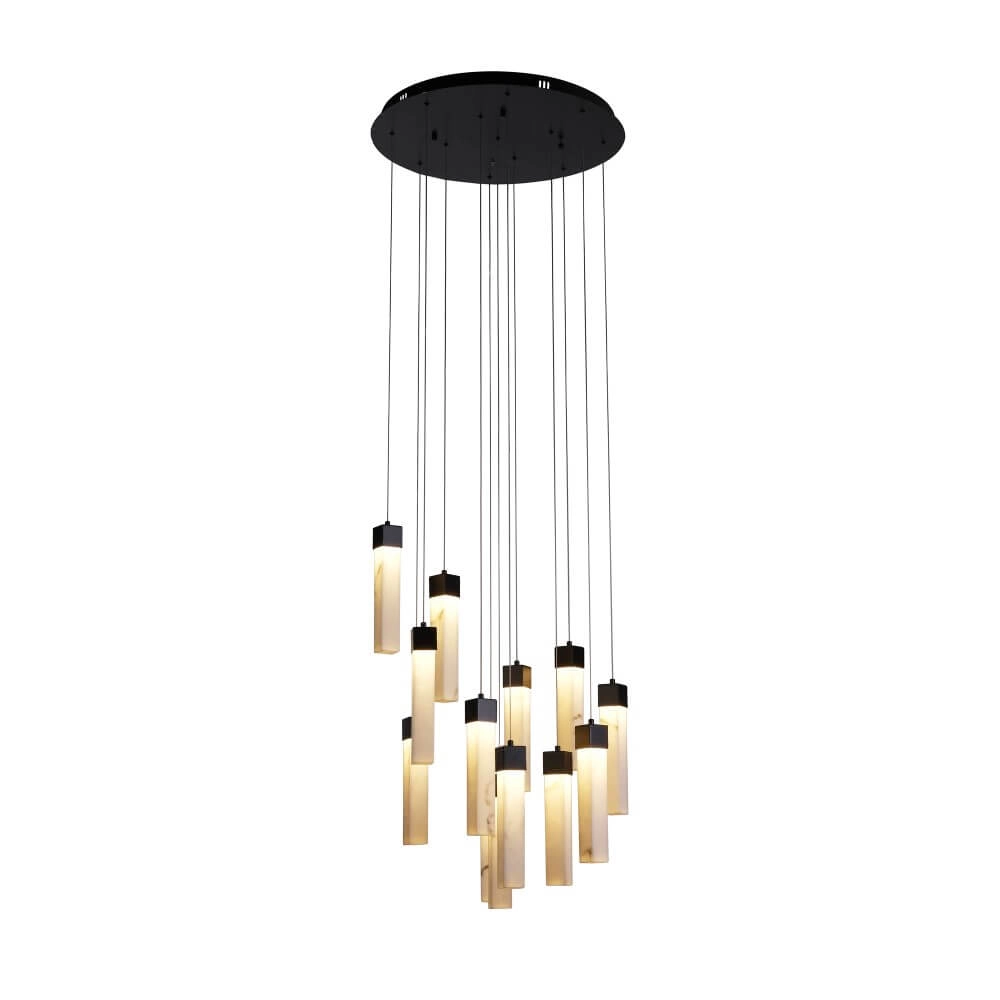 Suspension vide 10 lumières Moonbeam noir