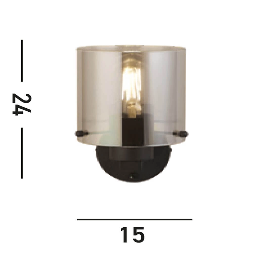 Applique murale noire Sweden concevoir Searchlight 5053423272016