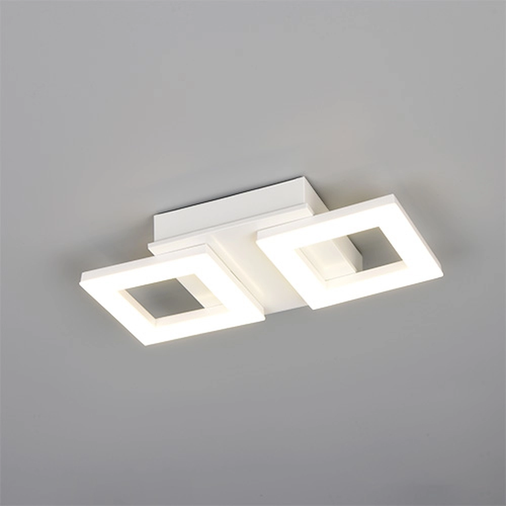 Lampe de plafond à design Cemi Blanc carré Trio 4017807704303