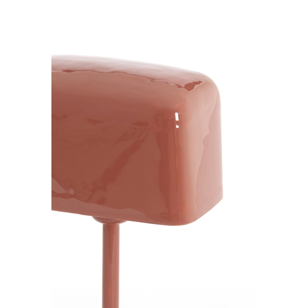 Lampe de chevet Elenie 20x10cm - corail foncé brillant Light & Living 8717807818708