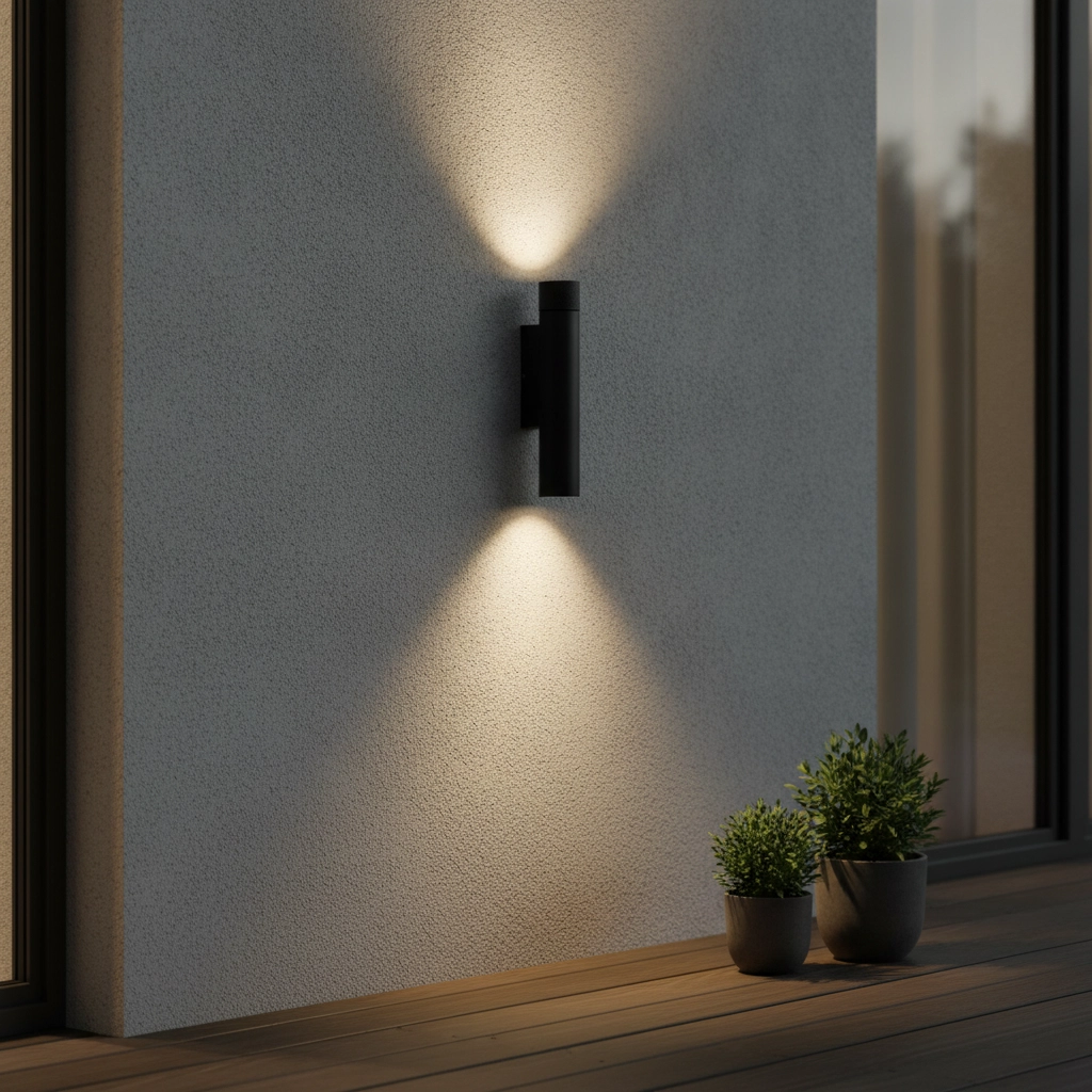 Spot de design Torrin anthracite de haut en bas
