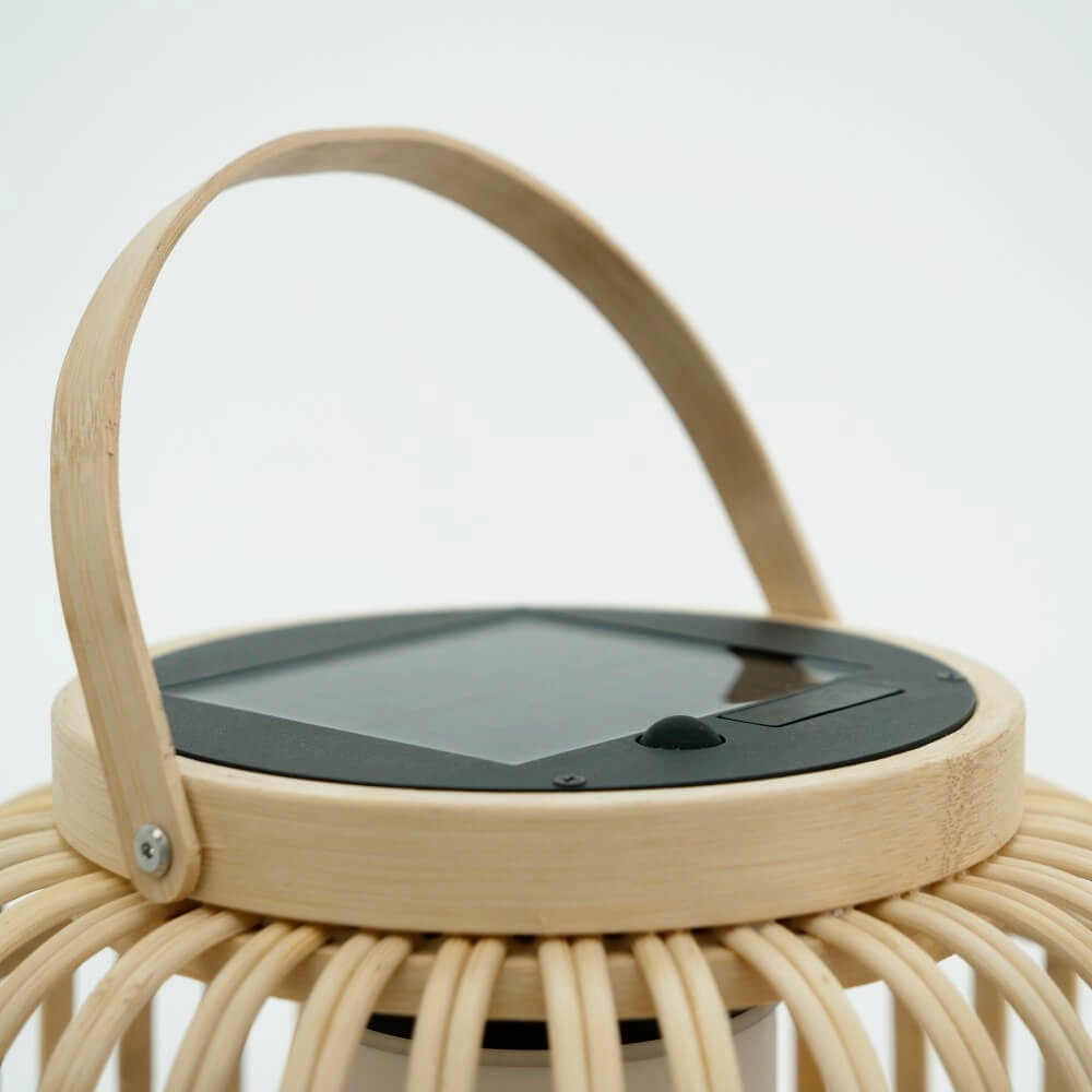 Lampe de table solaire Marliano rotin droit Eglo 9008606297955