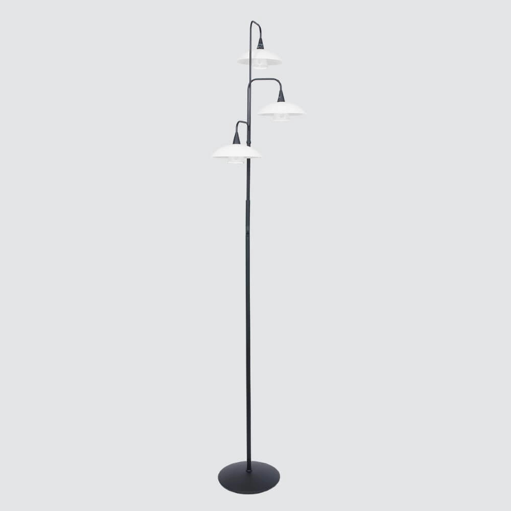 Lampe de lecture Tallerken 3 lumières noir avec blanc Steinhauer 8712746133608