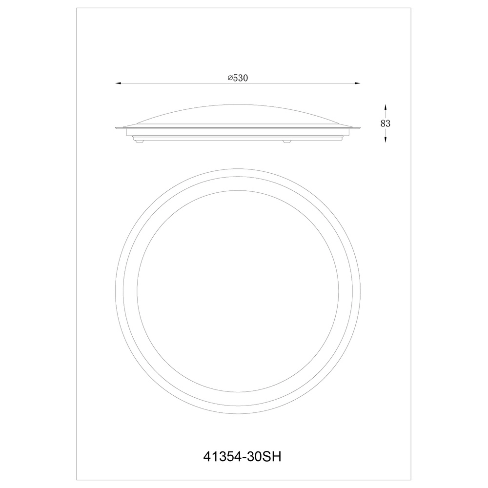 Plaffoniere Carry blanc Ø 53cm Globo 9007371394562