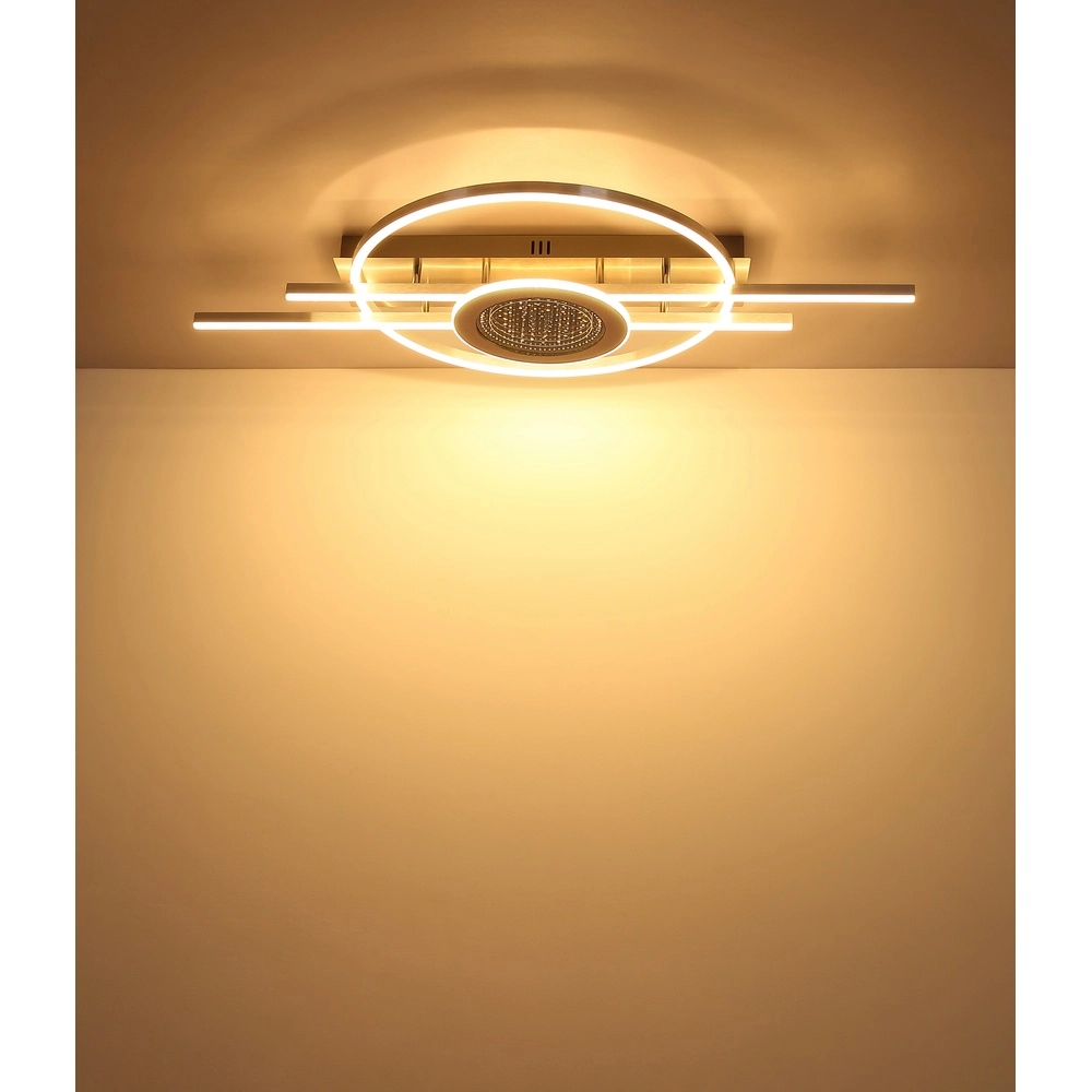 Lampe de plafond à design Donte brun sable Globo 9007371592739