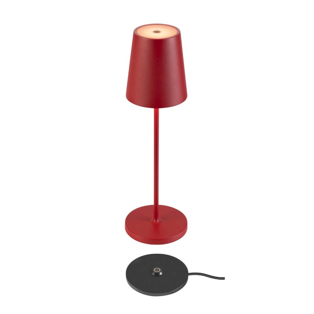 Lampe de table d'extérieur Vinolina Two rouge - rechargeable SLV 4024163288316