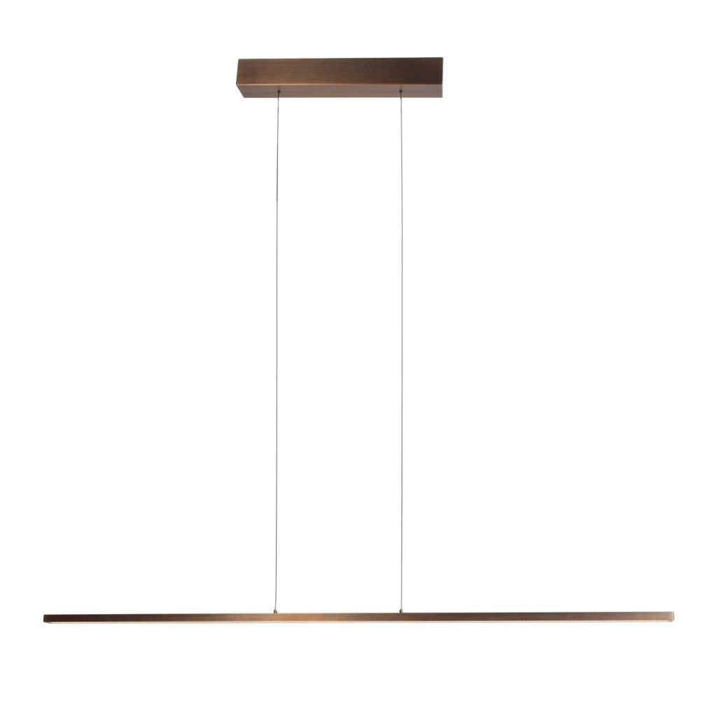 Lampe pendante moderne Bande Bronze de 150 cm