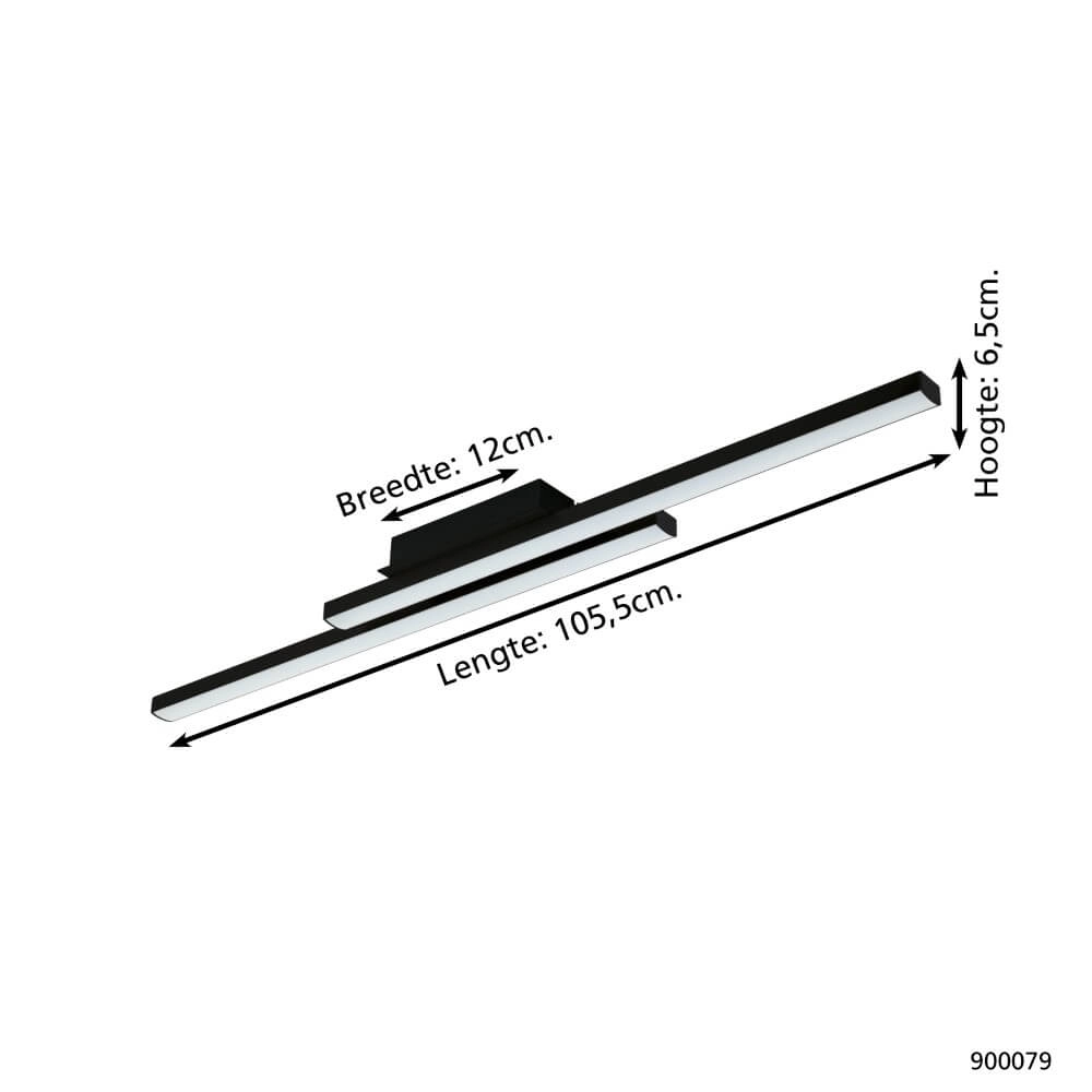 Plafonnier Zigbee Fraioli-Z noir Eglo 9008606223565