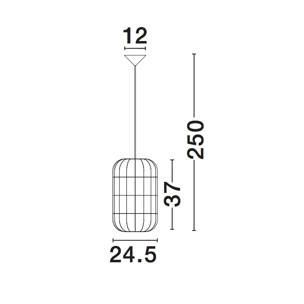 Suspension Aurora Ø 24,5cm blanc Lyora 5212017416582