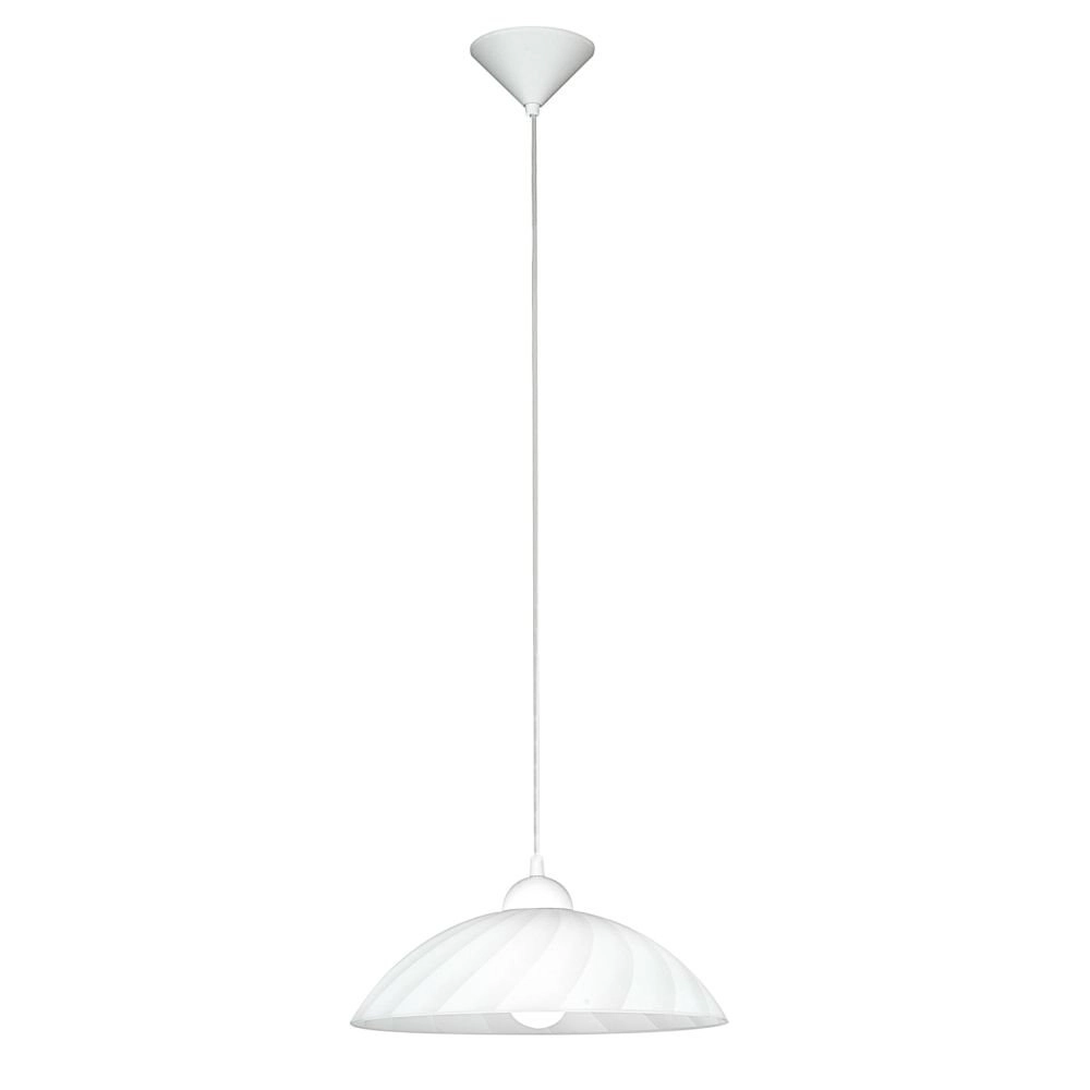 Lampe à suspension Vetro ondulé blanc Eglo 9002759827854