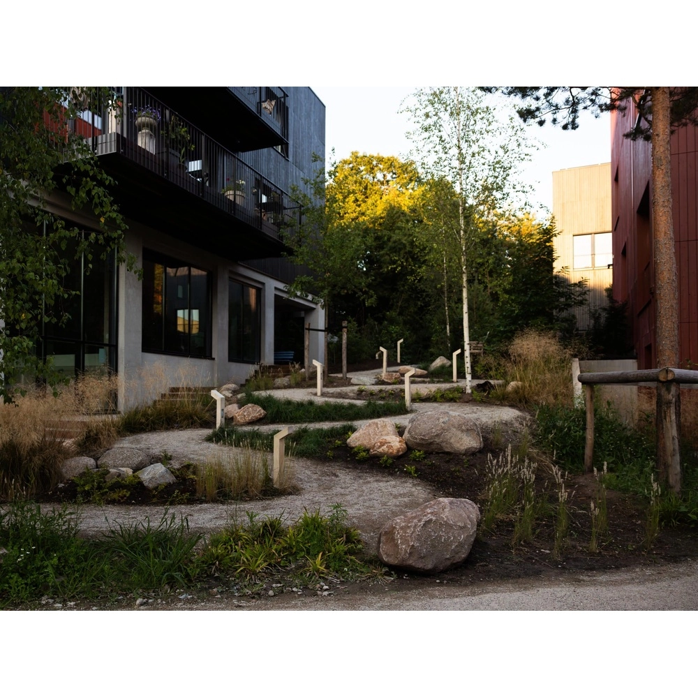 Éclairage de chemin en bois Punto Accoya - 100cm - 2700K Timberlab 8716803514041
