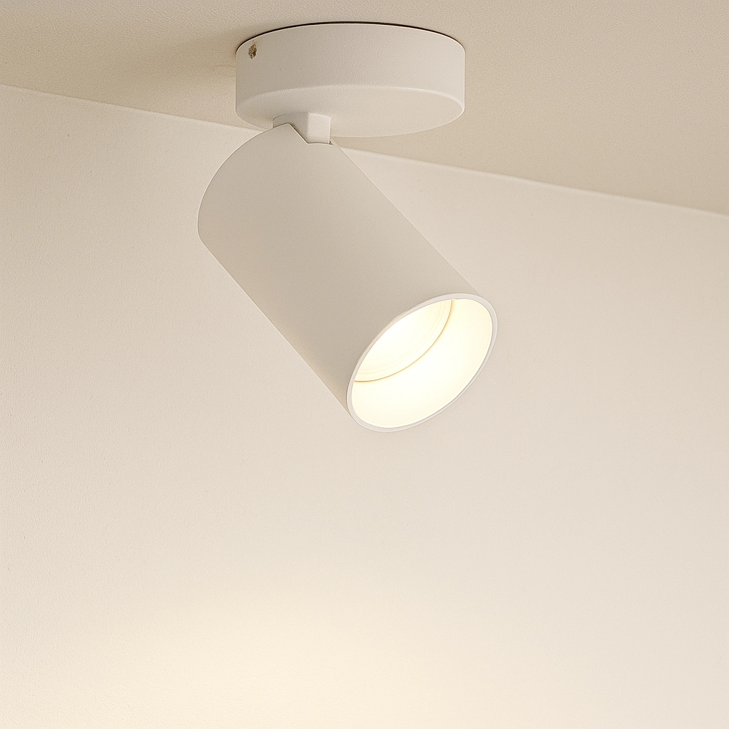 Spot en saillie blanc Mono inclinable
