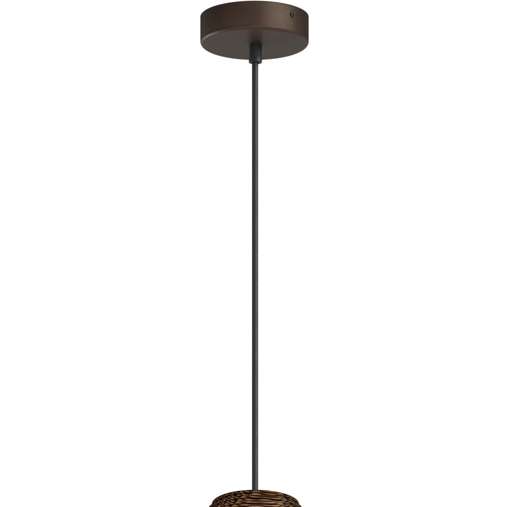 Lampe suspendue à une seule lumière Carta Pineapple Cacao papier Ø 19 cm Masterlight 8718121437538
