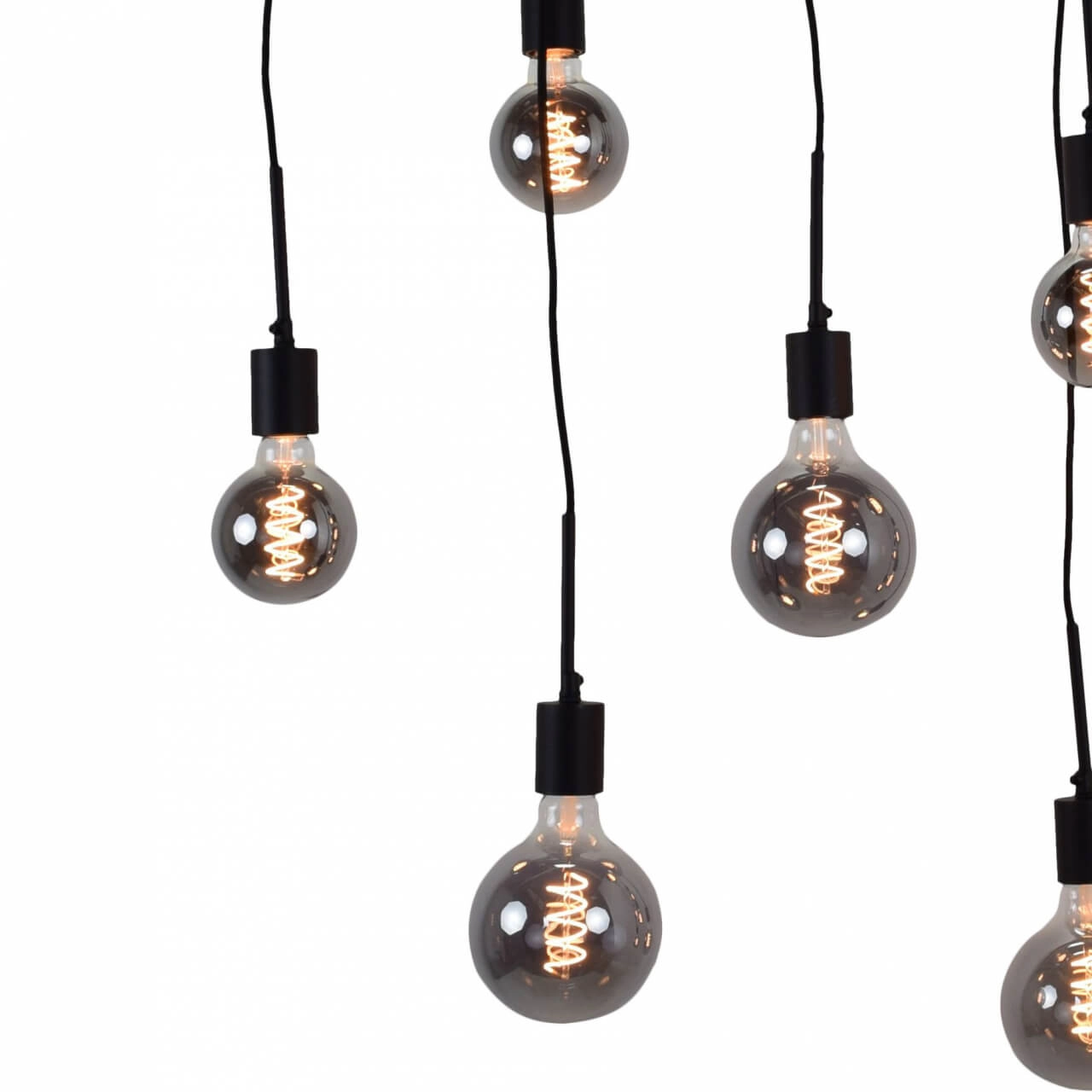 Lampe suspendue Bulby 10 lumières noires Urban Interiors 8719325467659