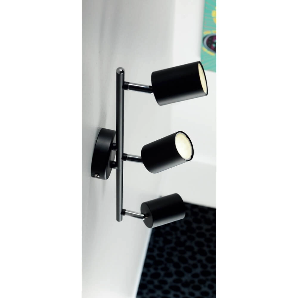 Spot apparent à 3 lumières Explore noir Nordlux 5704924009532