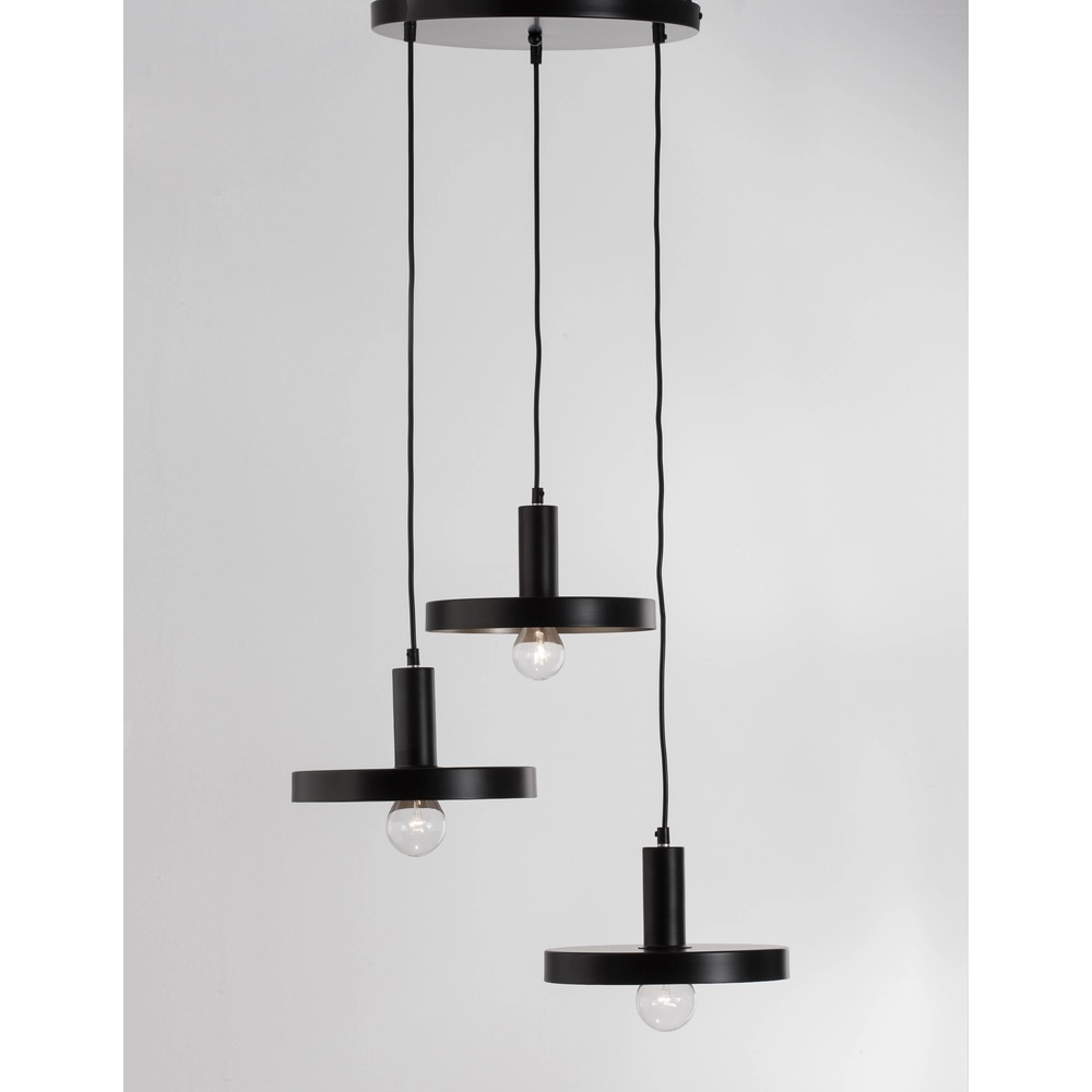 Suspension design Garni 3 lumières noir Lyora 5212017420770