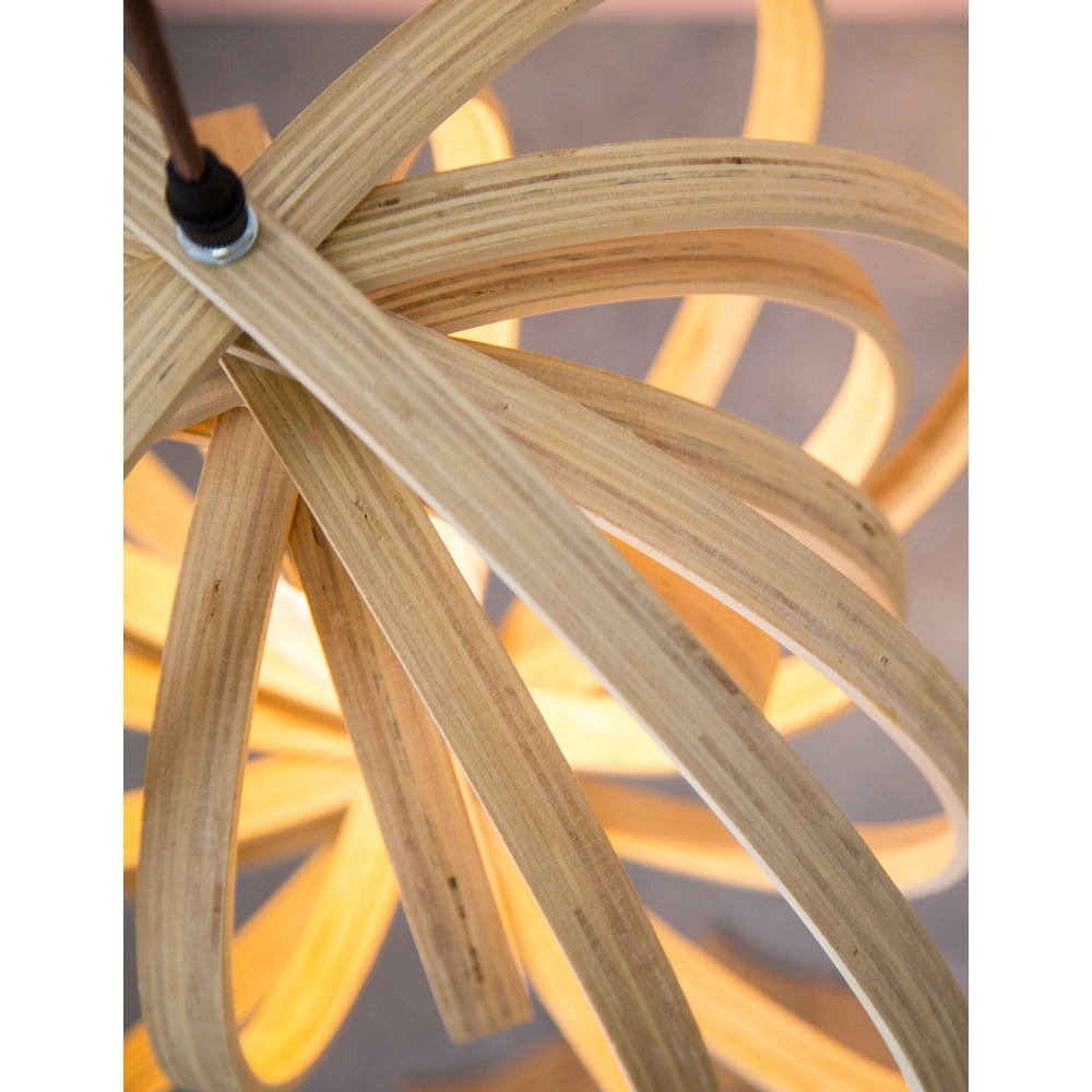 Suspension moderne Asco bois Ø 43cm Lyora 5212017424945