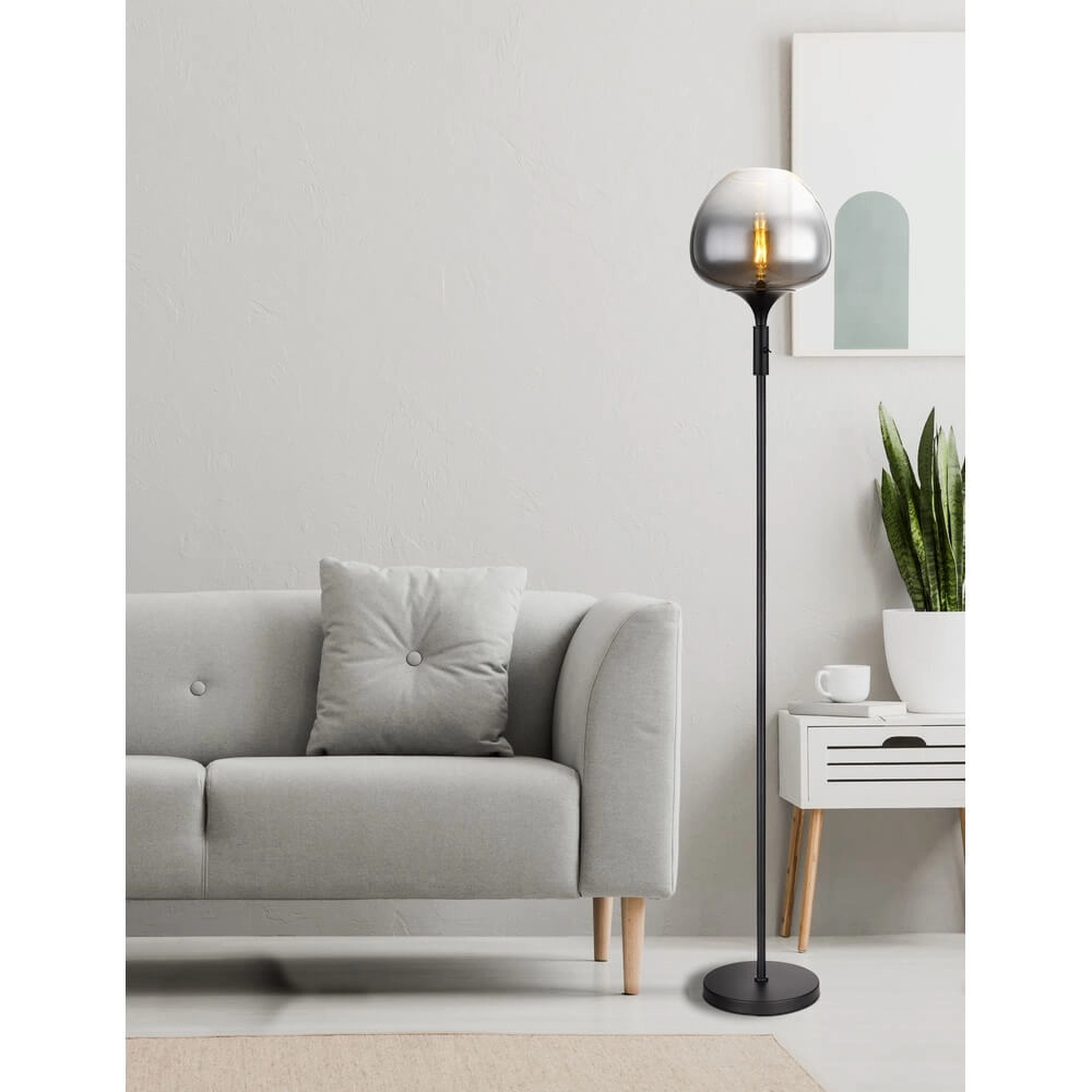 Lampadaire noir Maxy simple Ø 29cm Globo 9007371445738