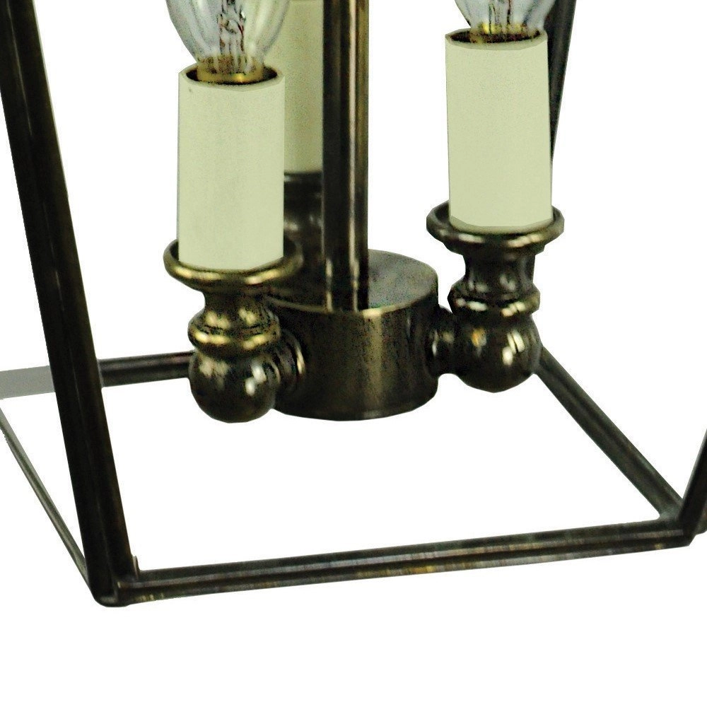Lampe suspendue antique Pagoda M 3 lumières - cuivre antique (ant) Limehouse