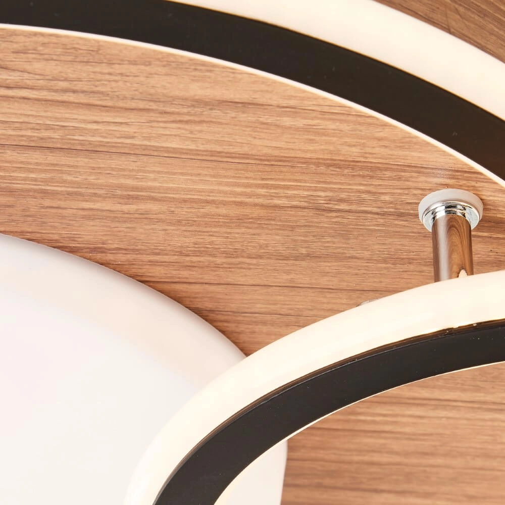 Plafonnier rond en bois Karney Brilliant 4004353409646