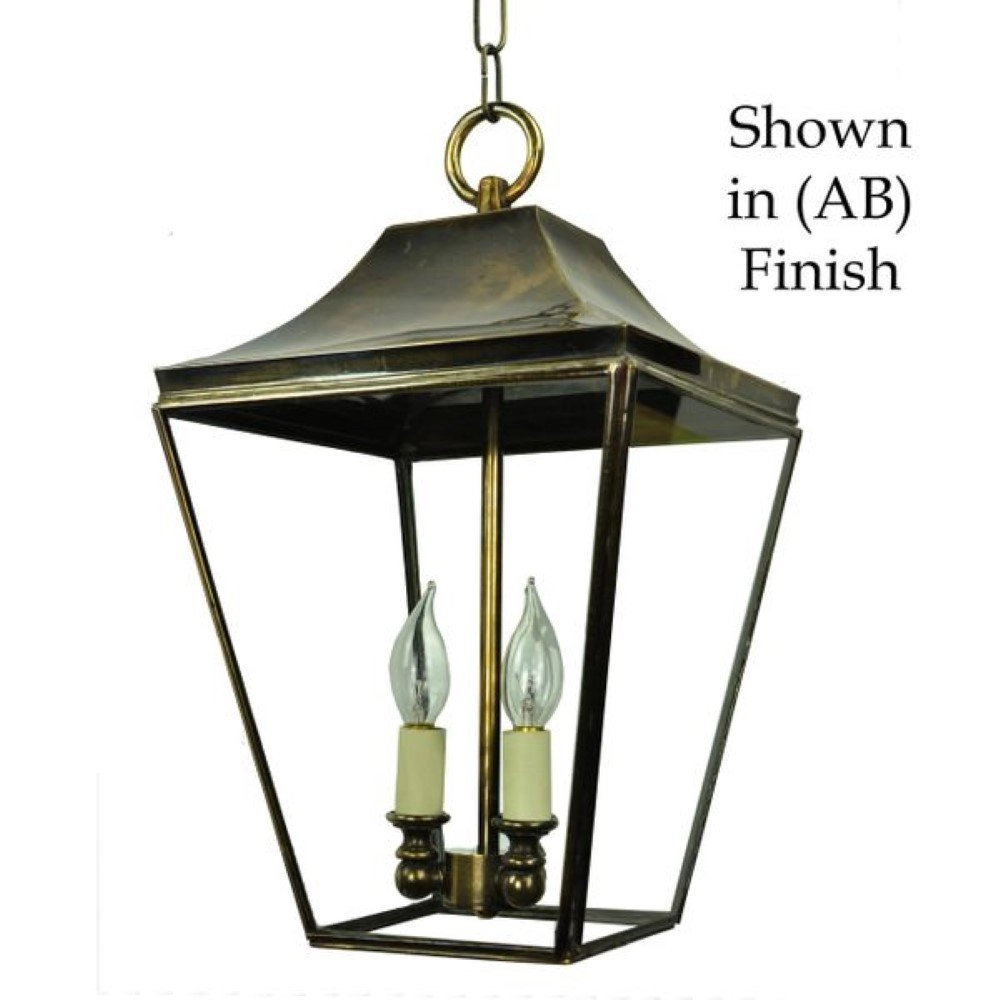 Lampe suspendue rurale Knightbridge 2 lumières 48cm - cuivre antique (ant) Limehouse