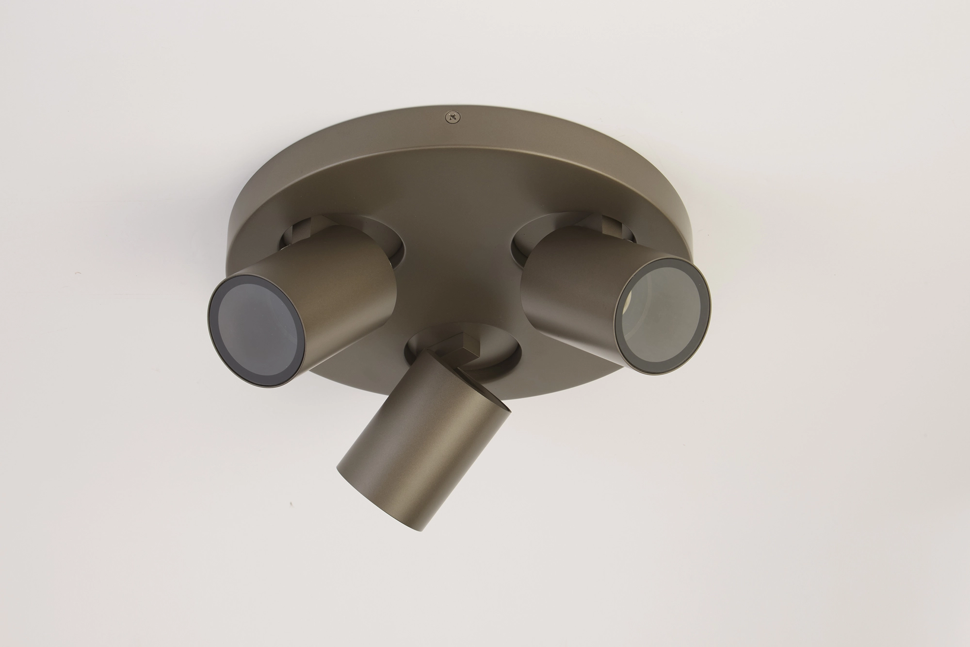 Lampe de plafond Selene 3 Bronze rond Lyora 5053423314464