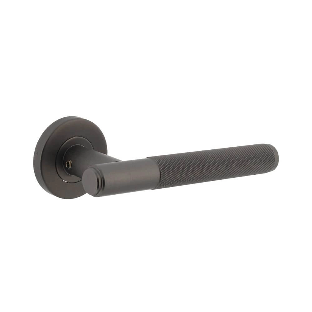 Poignée de porte unique Rombo anthracite