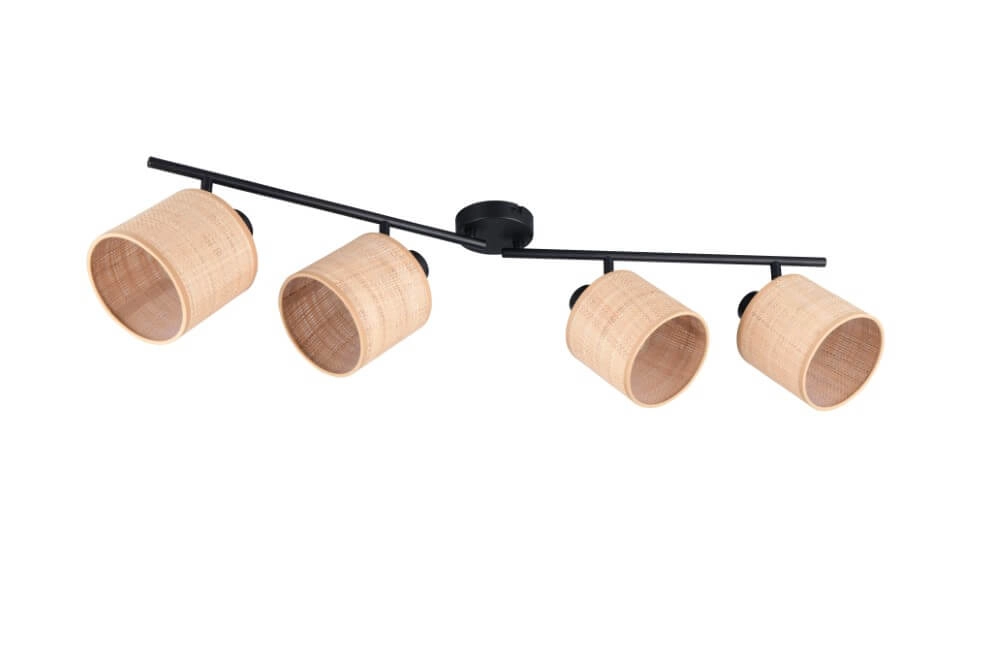 Plafonnier 4 lumières Aimee avec des bouchons de crème Trio 4017807637359