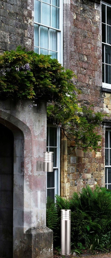 Stainless steel floor lamp Louvre 45cm Searchlight 5013874364739