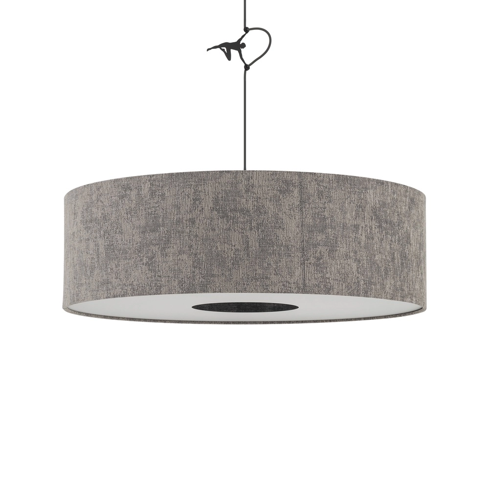 Lampe suspendue Lago gris Ø 65cm Lyora 5903139116756