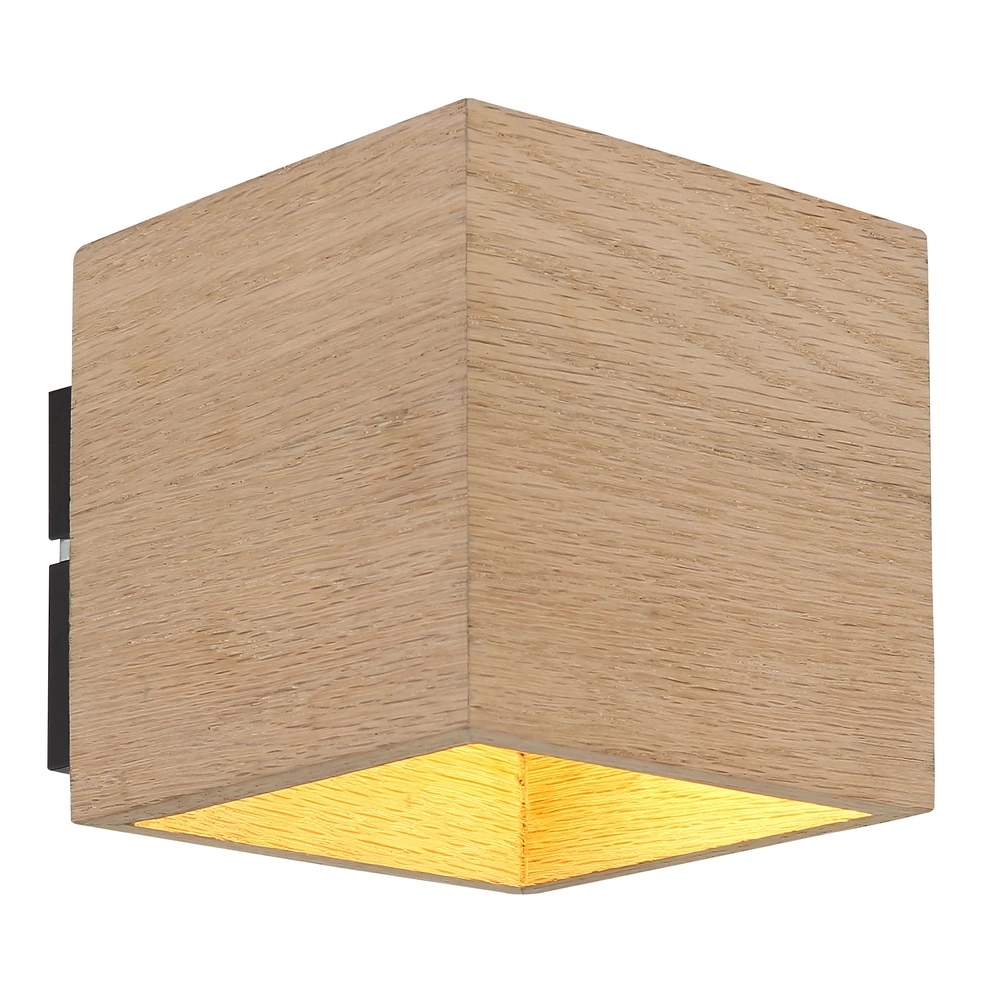 Projecteur en bois monté en surface Edwin Haut et bas