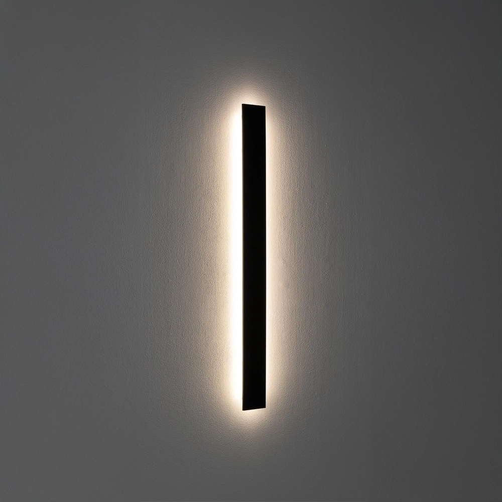 Lampe murale moderne Comma Led noir 78 cm Lyora 5903139118767