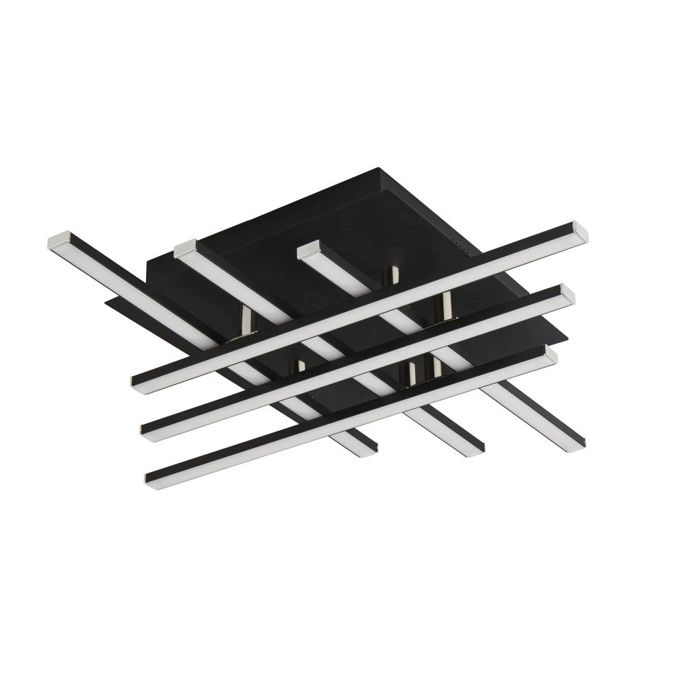Plafonnier LED Matrix 6 lumières noir Searchlight 5053423155401