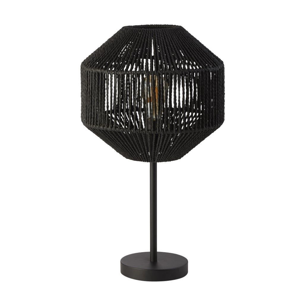 Lampe de table noire Wicker