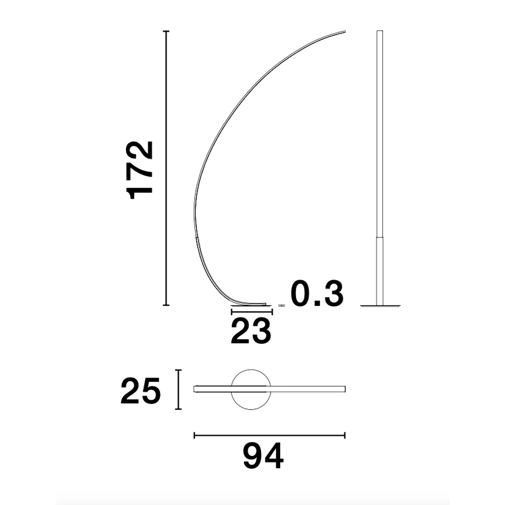 Lampadaire Premium noir Lyora 5212017419859