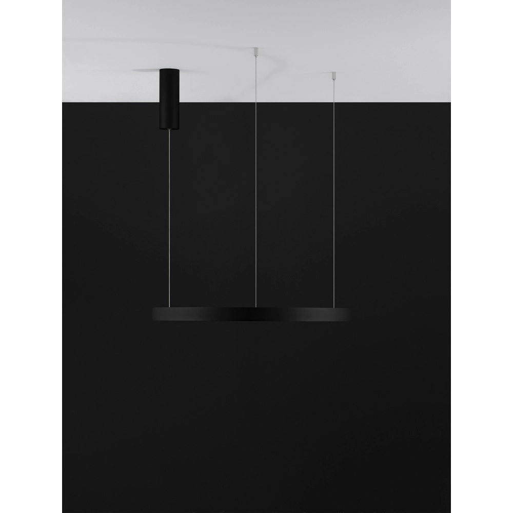 Suspension ronde Perrine noir Ø 60cm Lyora 5212017438416