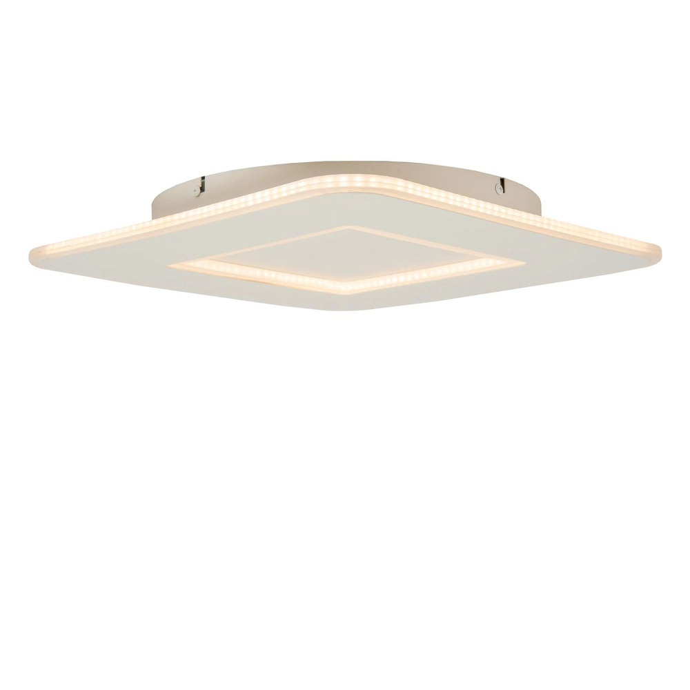 Lumière carrée au plafond Axelle blanc 2700K dimmable Lucide 5411212441706