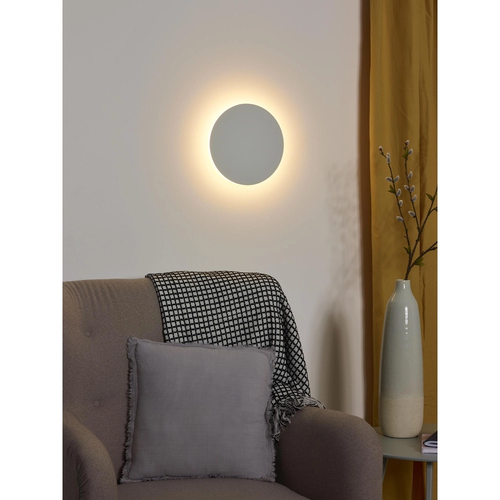Lampe murale de conception Eklyps Led Ø 25 cm de blanc Lucide 5411212460264