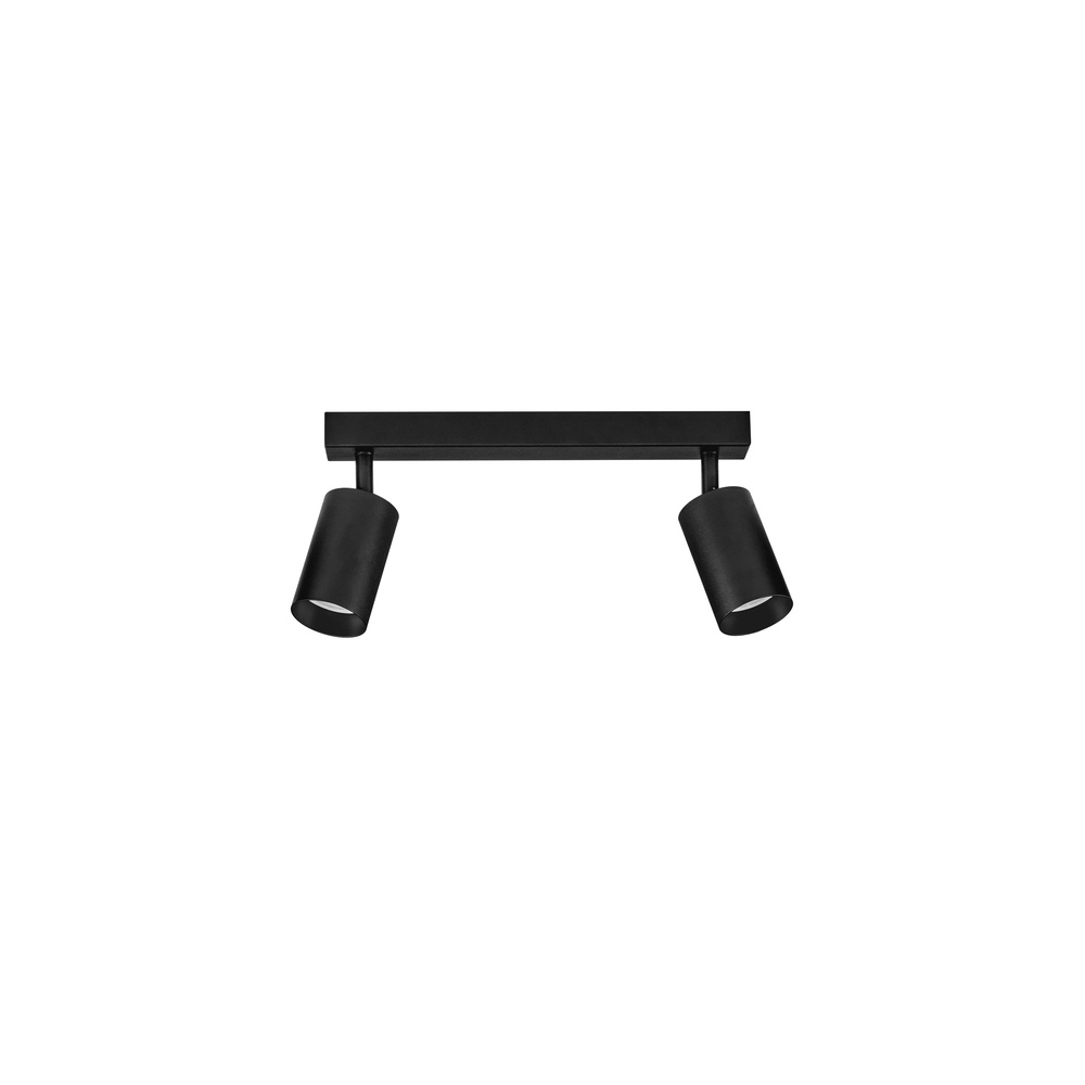 Spot de plafond Reig 2 lumières noir Lyora 5212017477934