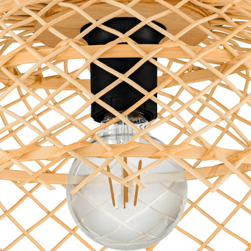 Plafonnier en rotin Ausnby Ø 37 cm Eglo 9002759438319