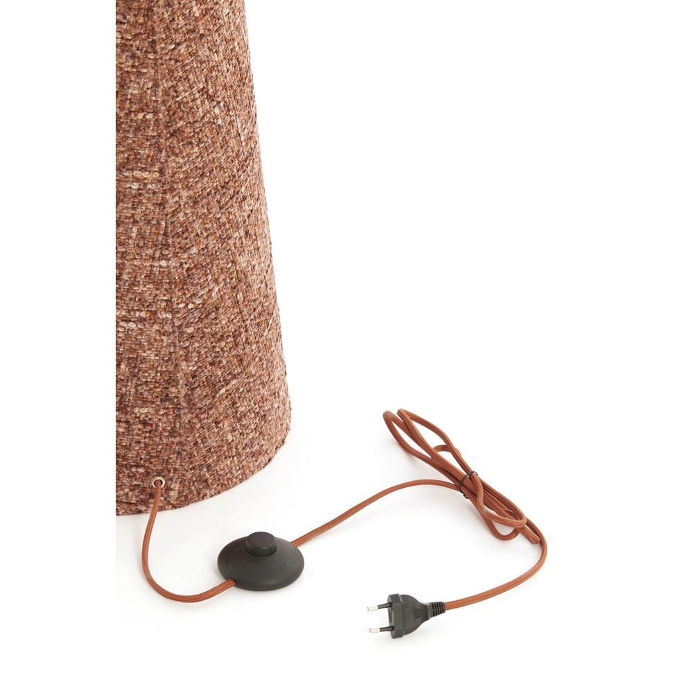 Lampe de pied Micky Ø 38cm - bouclé - bourgogne Light & Living 8717807834203