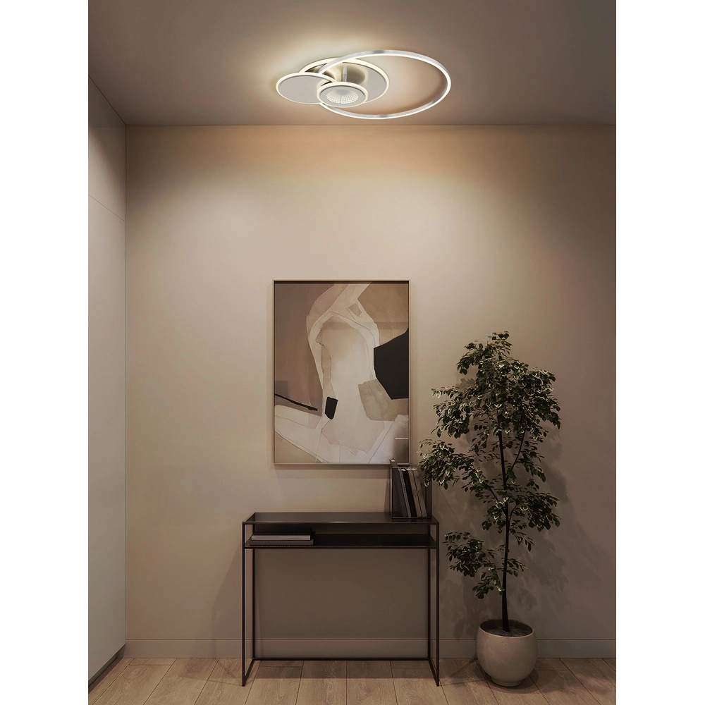 Lampe de plafond à design Beltran Gris argenté Globo 9007371586691