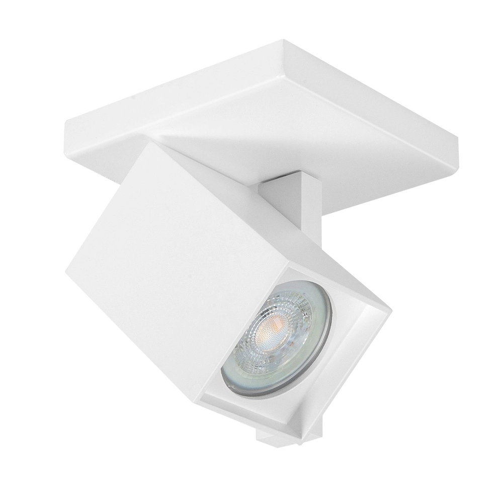 Spot carré en saillie Oslo blanc simple
