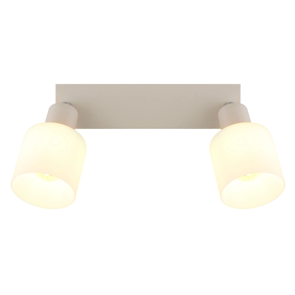 Spot de plafond à 2 lumières Trent brun sable Globo 9007371575961